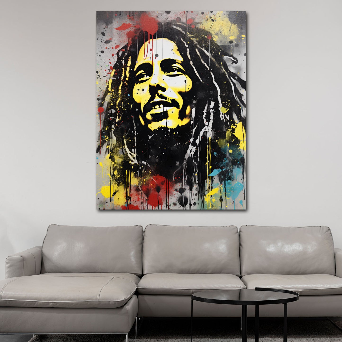 Wandbild Kunstwerk abstrakt Bob Pop Art