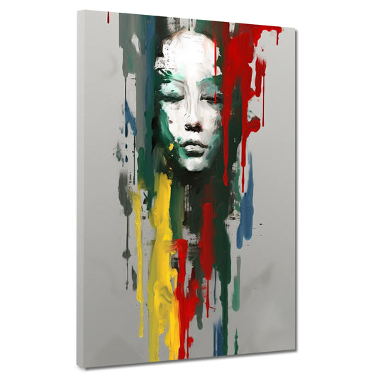 Wandbild Kunstwerk abstrakt Face Colour