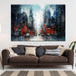 Wandbild Kunstwerk abstrakt New York USA Splash Dark Style