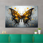 Wandbild Kunstwerk abstrakt Schmetterling Yellow Style