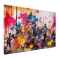 Wandbild Kunstwerk abstrakt Street Art Multicolour Style