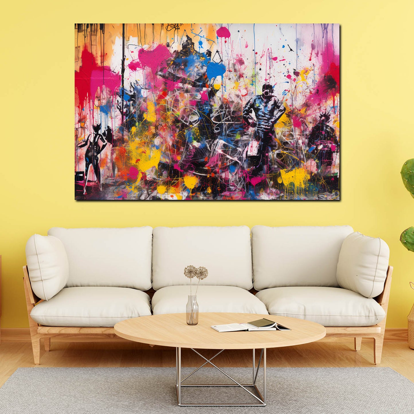 Wandbild Kunstwerk abstrakt Street Art Multicolour Style