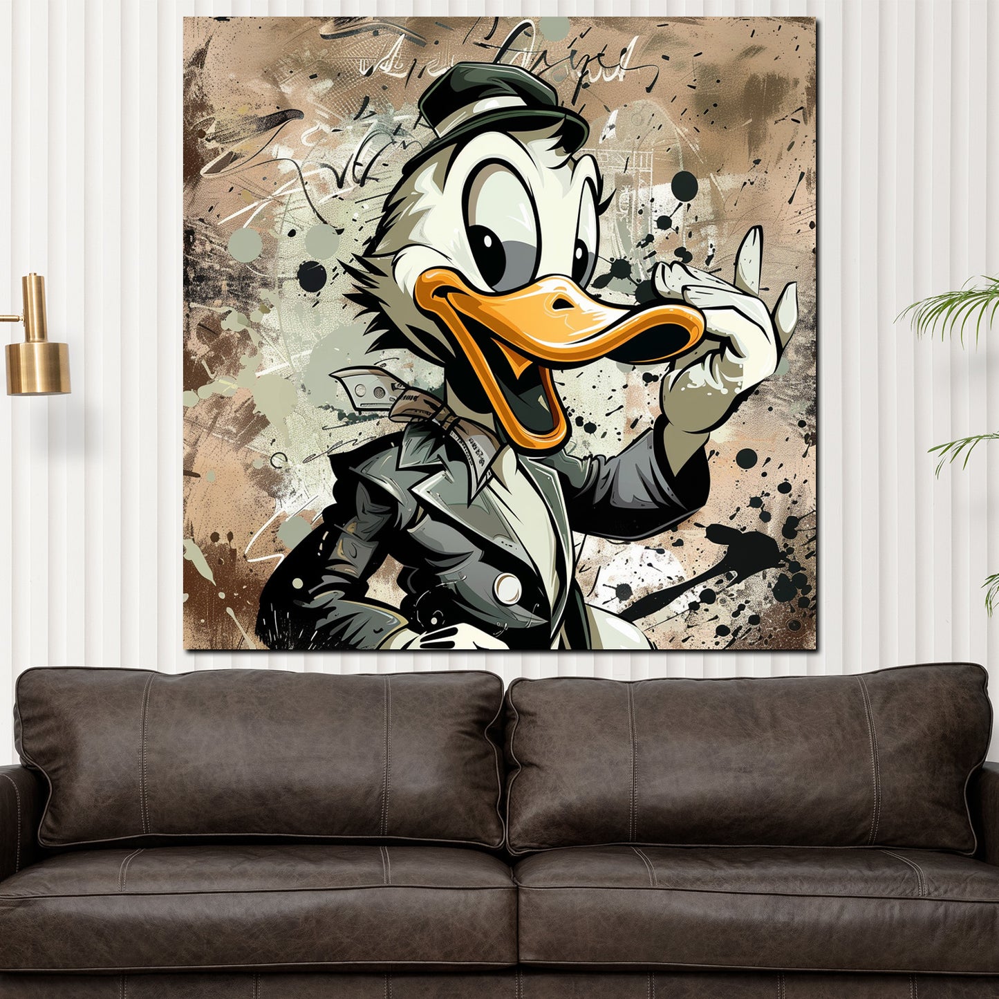 Duck Wandbild Kunstwerk abstrakt fröhliche Ente