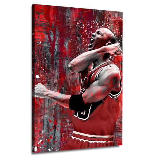 Wandbild Kunstwerk Pop Art Basketball