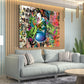 Wandbild Kunstwerk coole Spraydose Graffiti Street Art Style