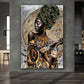 Wandbild Kunstwerk afrikanische Frau, African Beauty Style