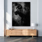 Wandbild Kunstwerk schwarzes Pferd Black Style