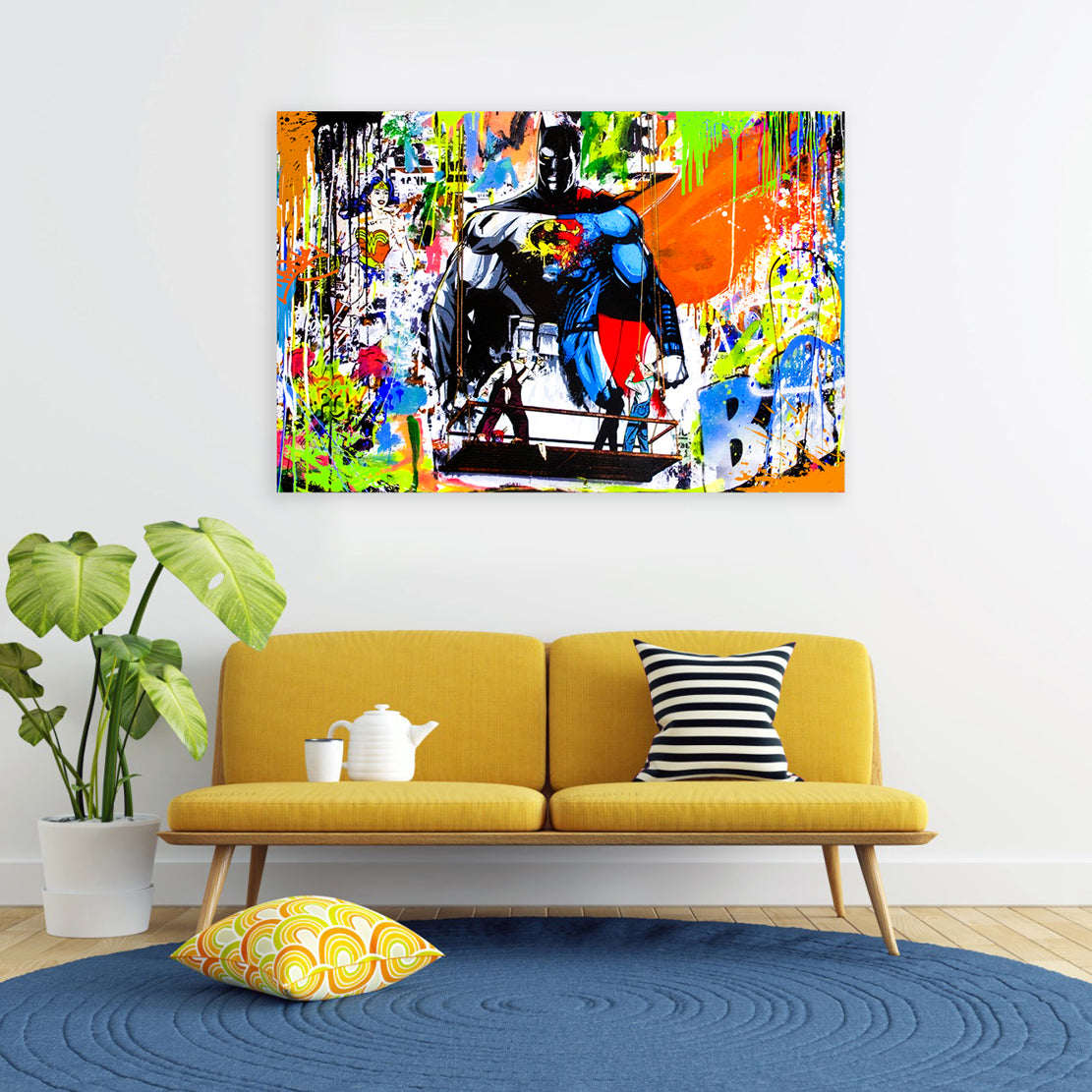 Wandbild Kunstwerk Heros Colour Pop Art