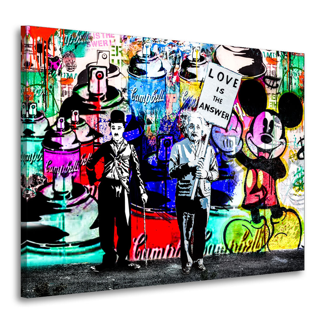 Wandbild Kunstwerk Pop Street Art, Comic