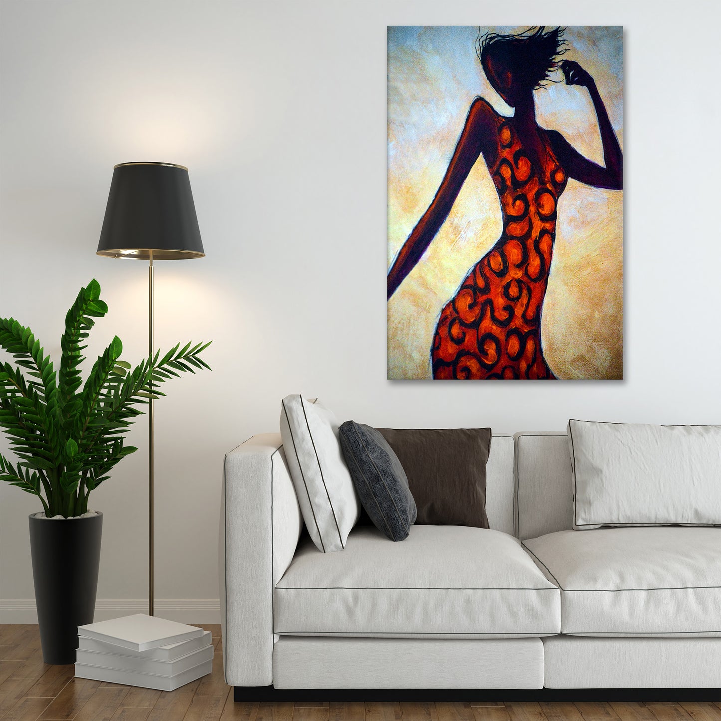 Wandbild Kunstwerk Frau Dance Style Abstract