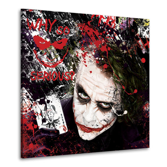 Wandbild Kunstwerk Joker Pop Art Abstract Style, Comic