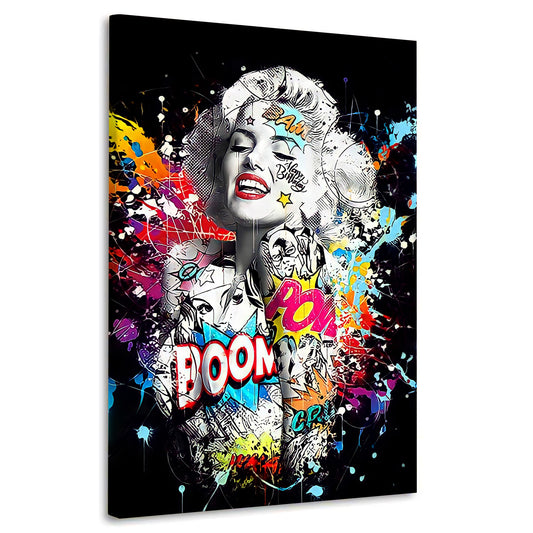 Wandbild Kunstwerk Marilyn Colour Pop Art