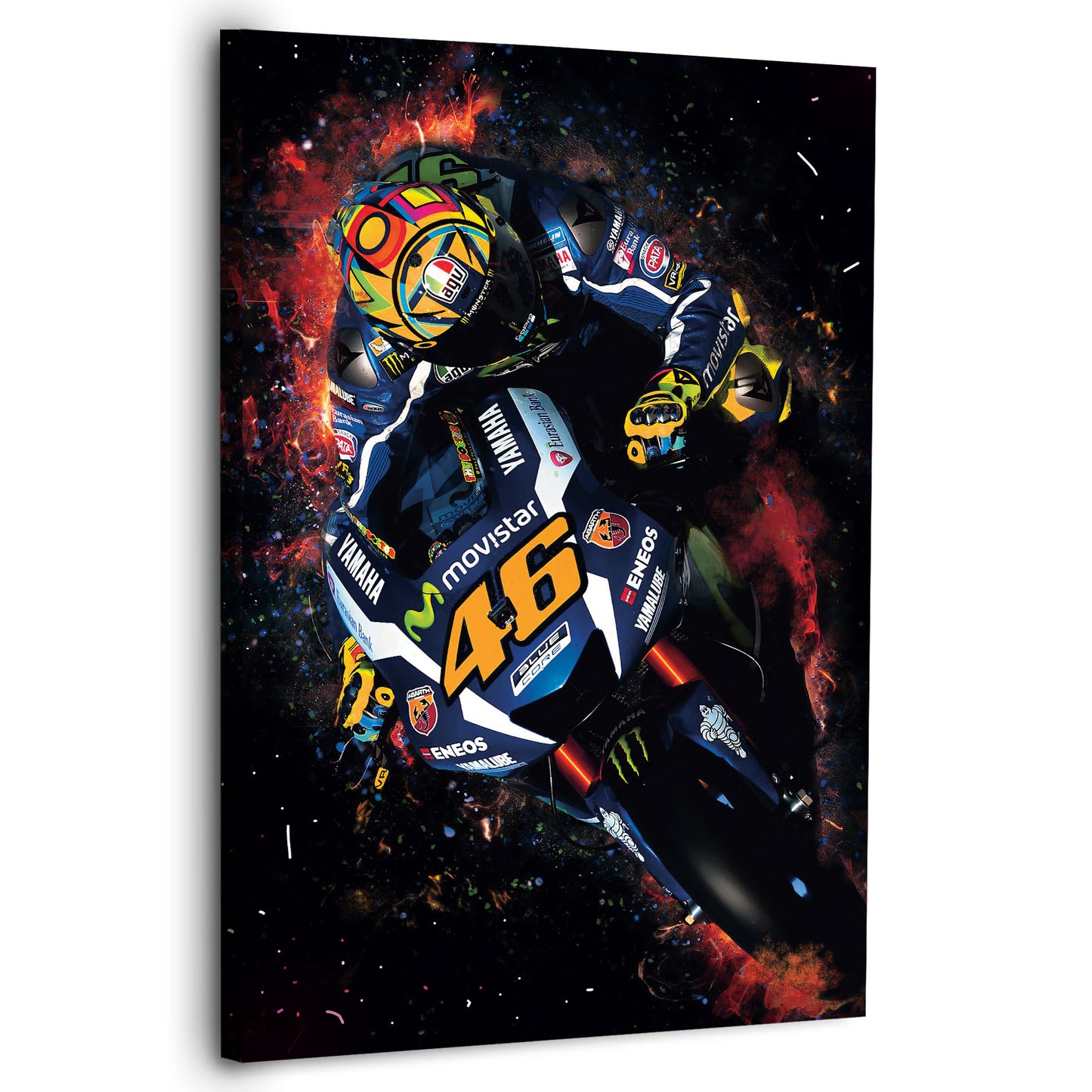 Wandbild Kunstwerk Pop Art Yamaha