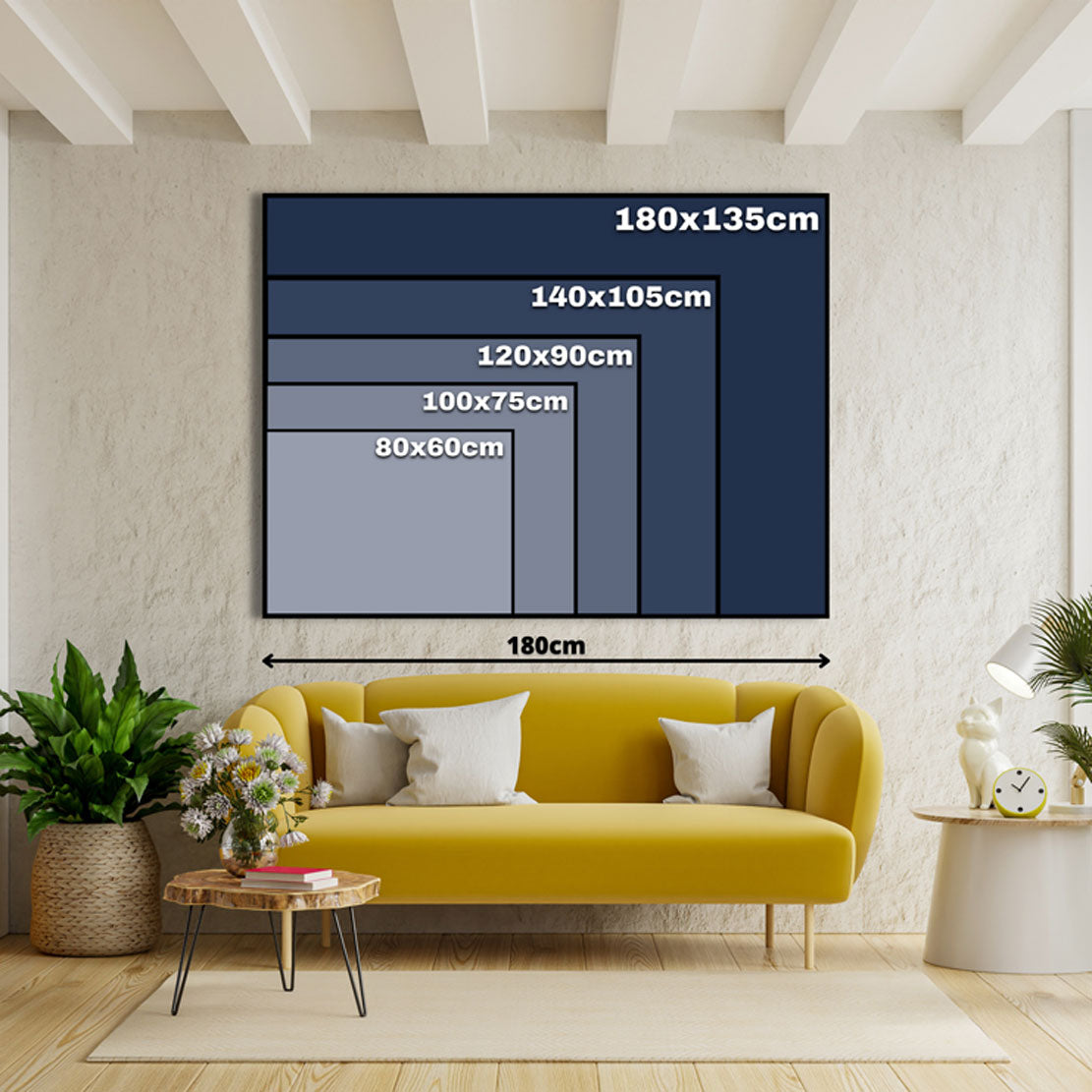 Wandbild Kunstwerk Trading Blue Style Börse, Büro